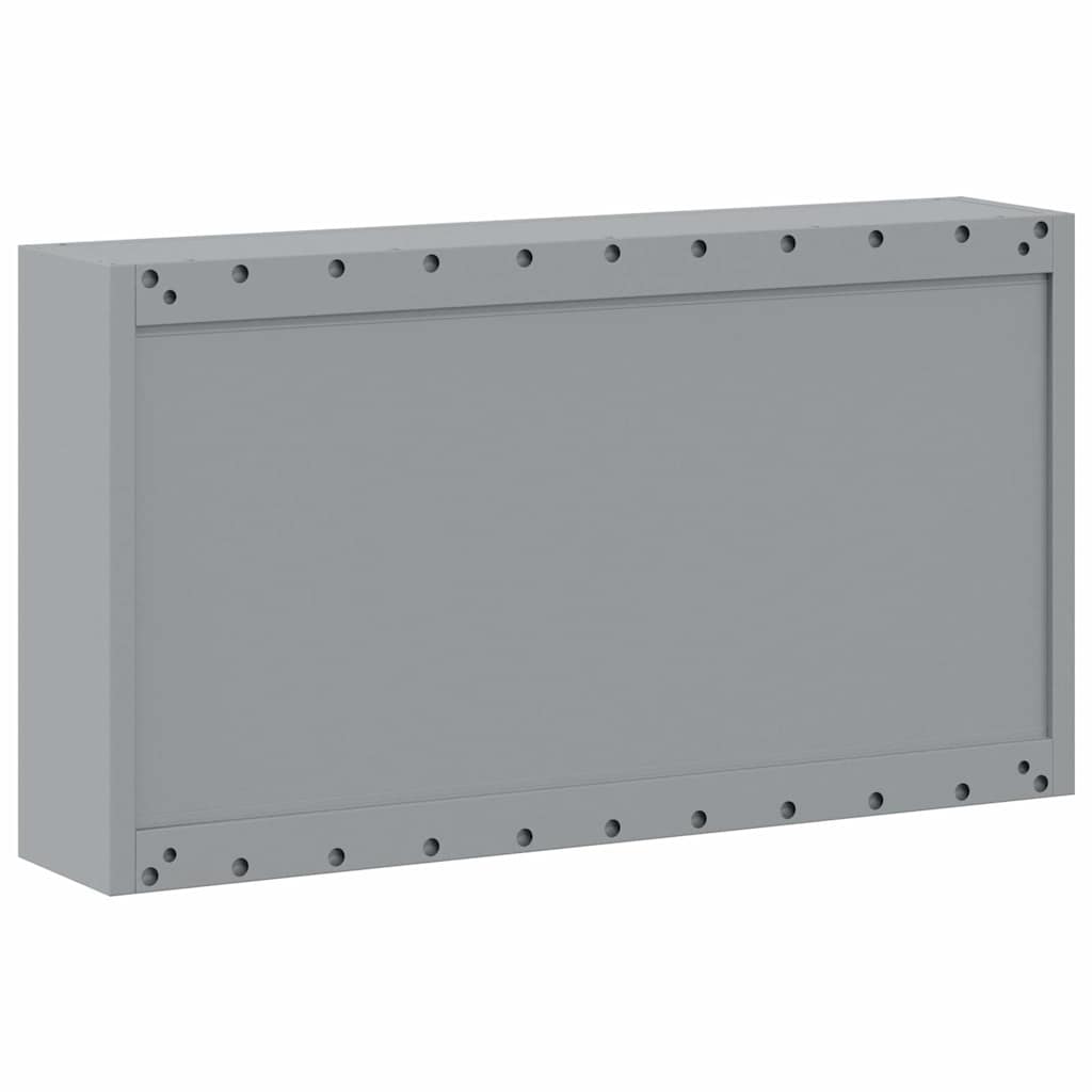 Værktøjsskab Sort og grå 100 x 20 x 55 cm Ingeniørtræ og stål