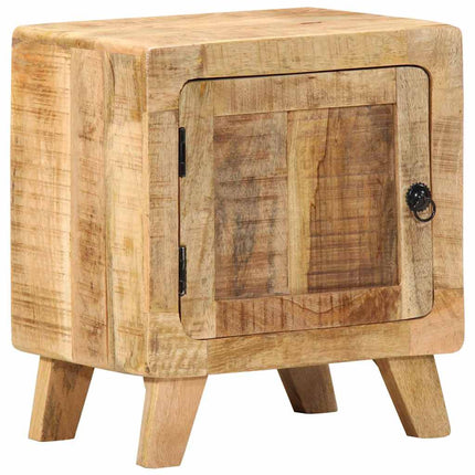 sengeborde 2 stk. 40x32x46 cm massivt ru mangotræ