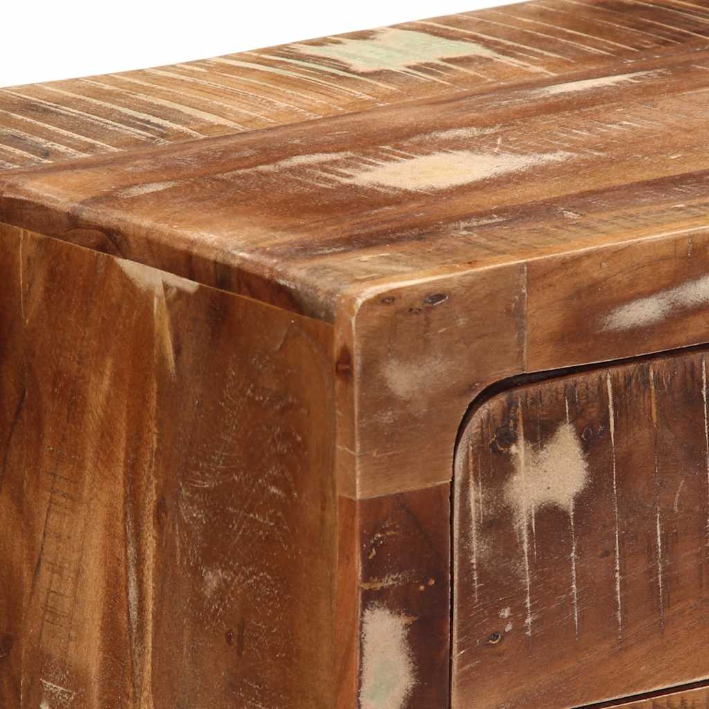 sengeborde 2 stk. 40x32x46 cm massivt genbrugstræ