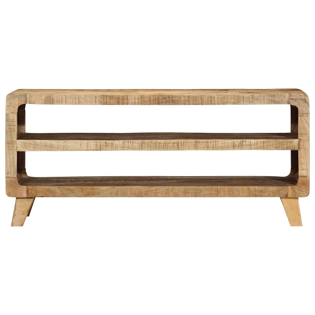 tv-bord 105x46x32 cm massivt ru mangotræ