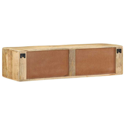væghængt tv-skab 100x32x25 cm massivt ru mangotræ