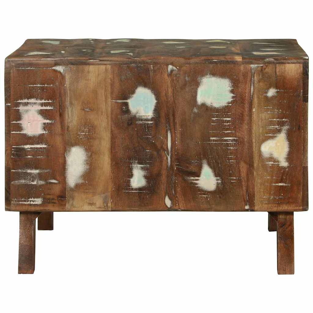 Sofabord Flerfarvet 50 x 50 x 35 cm Massivt genanvendt træ