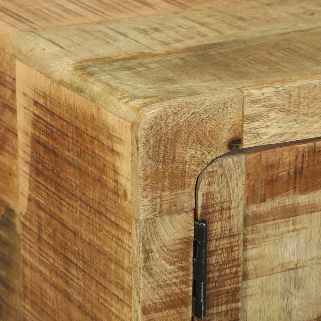 Sofabord Brun 80 x 54 x 45 cm Massivt ru mangotræ