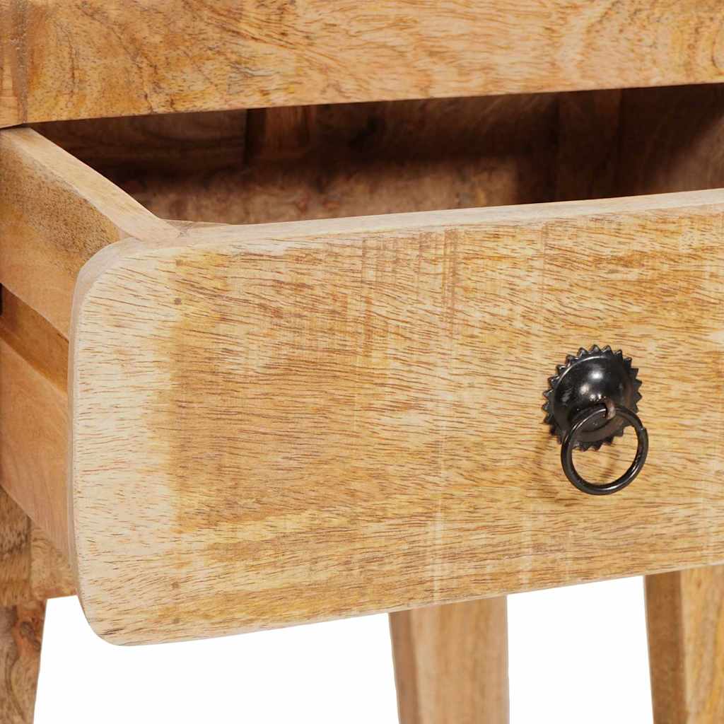 Endebord med skuffe Brun 40 x 32 x 46 cm Massivt mangotræ