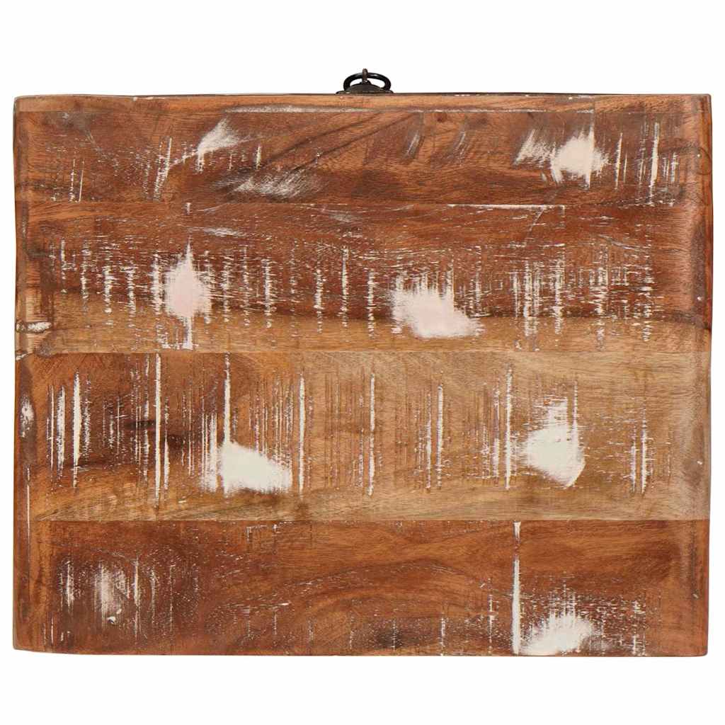 Endebord med skuffe Brun 40 x 32 x 46 cm Solid genbrugs træ