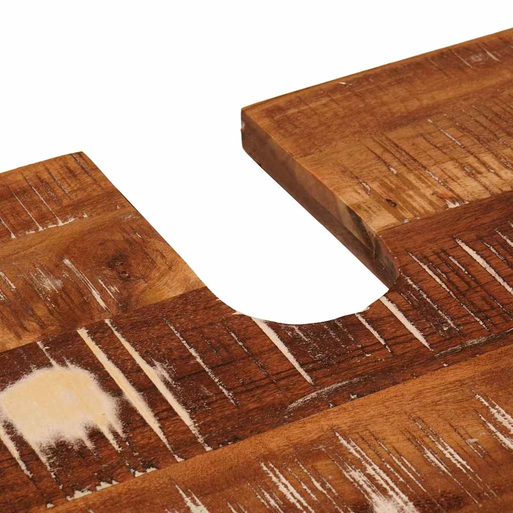 Badeværelsesskab med dør Massivt genbrugstræ & Konstrueret træ