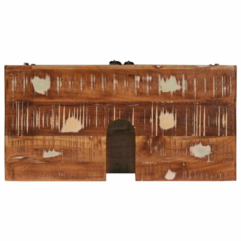 Badeværelsesskab med dør Massivt genbrugstræ & Konstrueret træ