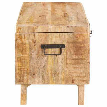 Opbevaringskasse med lås 70 x 35 x 40 cm Massivt mangotræ