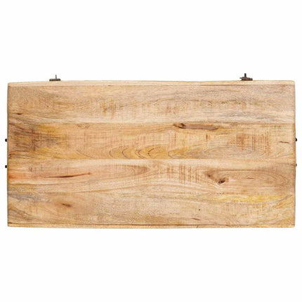Opbevaringskasse med lås 70 x 35 x 40 cm Massivt mangotræ