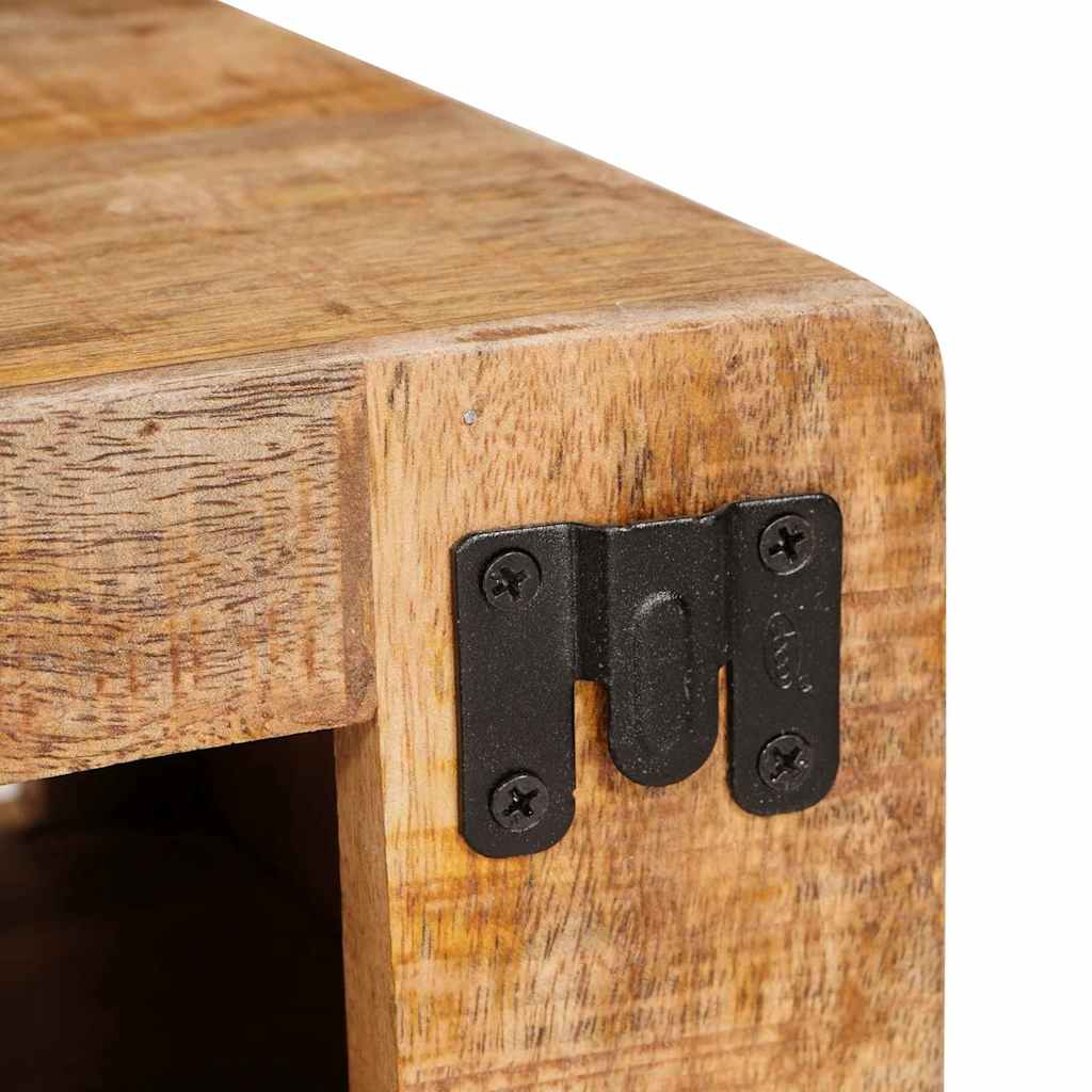 Vinfad Vægmonteret Brun 44 x 30 x 35 cm Massivt mangotræ