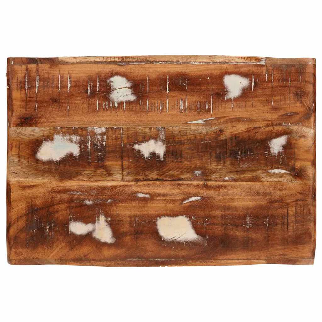 Vinfad Vægmonteret Brun 44 x 30 x 35 cm Solid genvundet træ