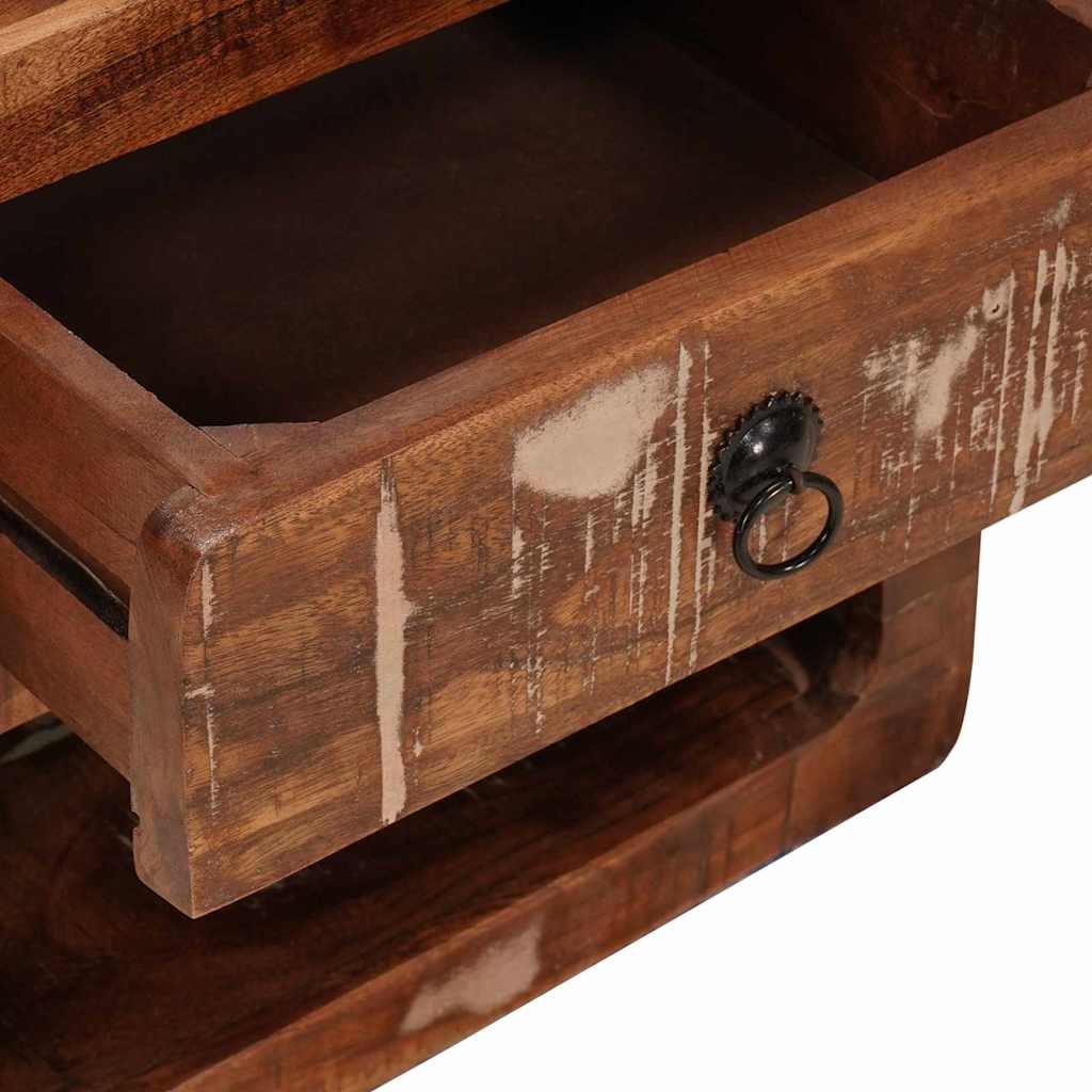 Vægmonteret natbord med skuffe Flerfarvet 40 x 30 x 36 cm