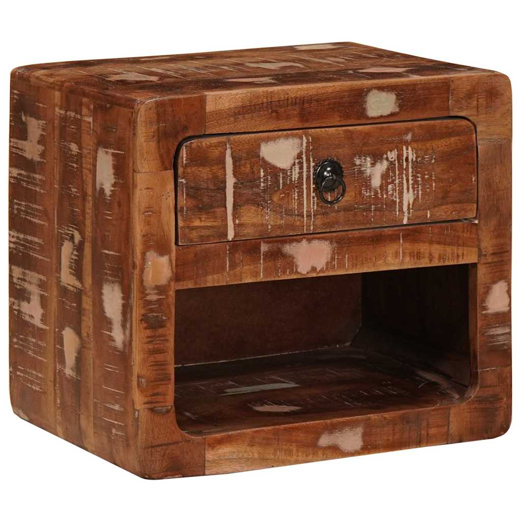 Vægmonteret natbord med skuffe Flerfarvet 40 x 30 x 36 cm