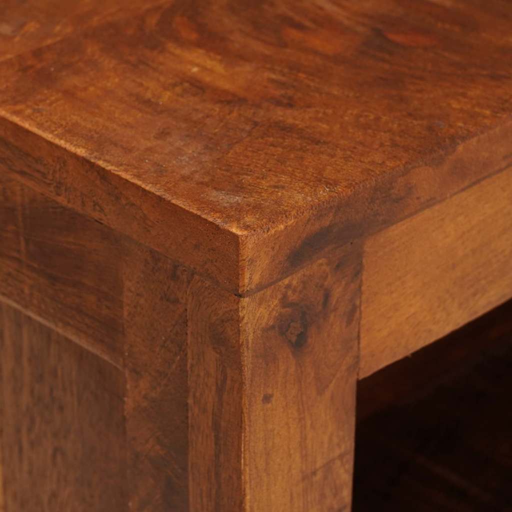 TV-skab med hylde Brun 110 x 30 x 40 cm Massivt mangotræ