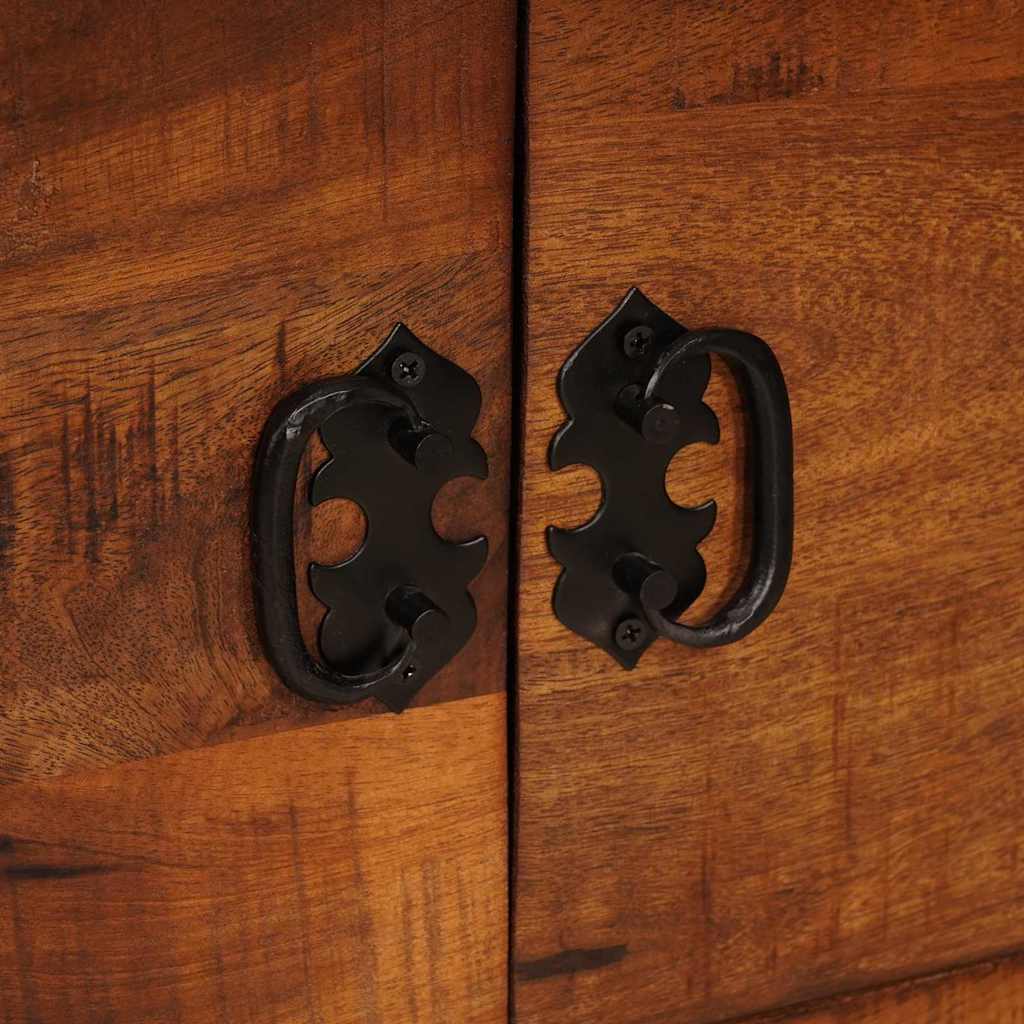 TV-skab med hylde Brun 110 x 30 x 40 cm Massivt mangotræ