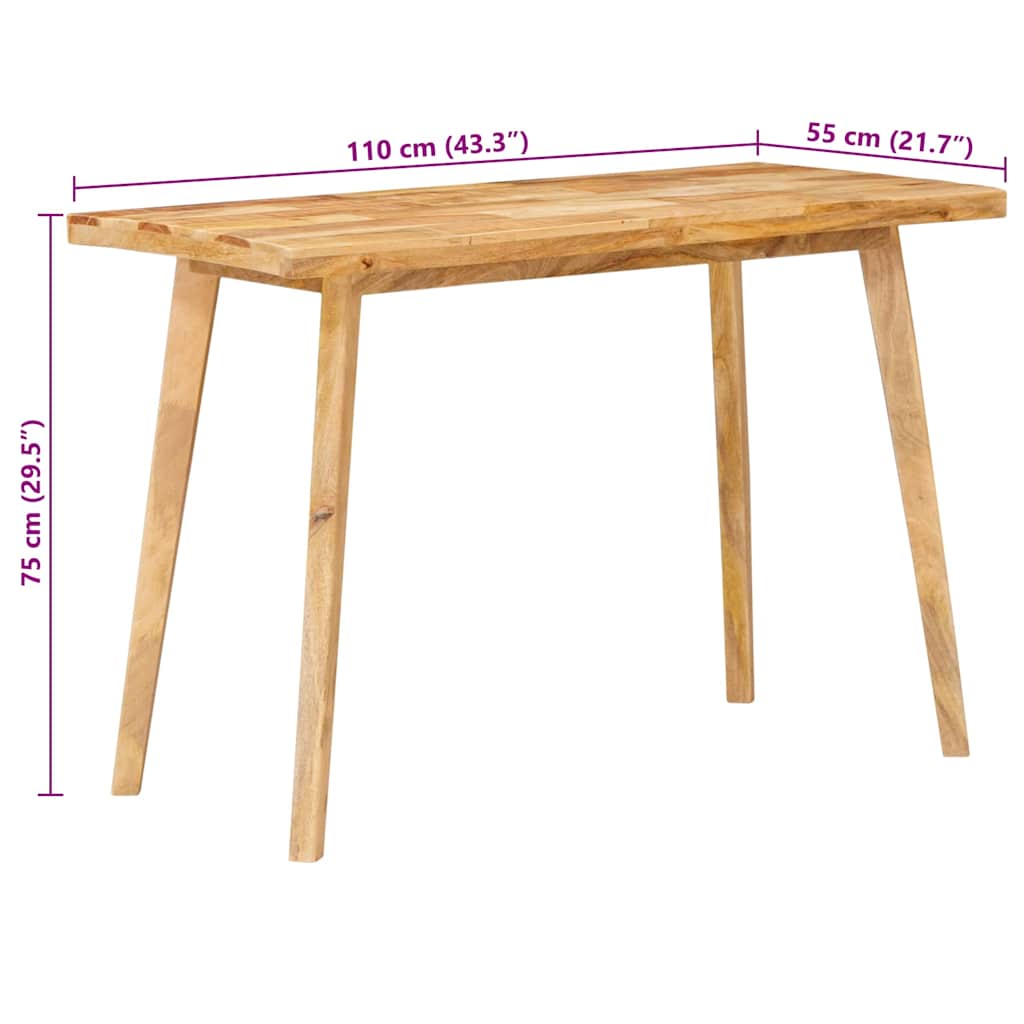 Spisebord Naturfarvet 100 x 55 x 75 cm Massivt mangotræ