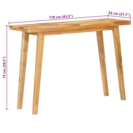 Spisebord Naturfarvet 100 x 35 x 75 cm Massivt mangotræ