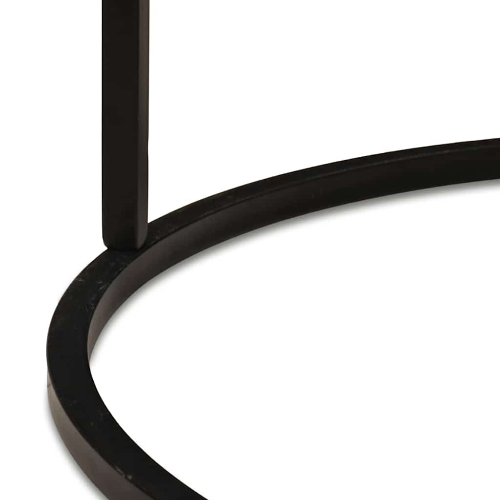 Nesting Kaffeborde 3 pcs Sort Massivt mangotræ og stål