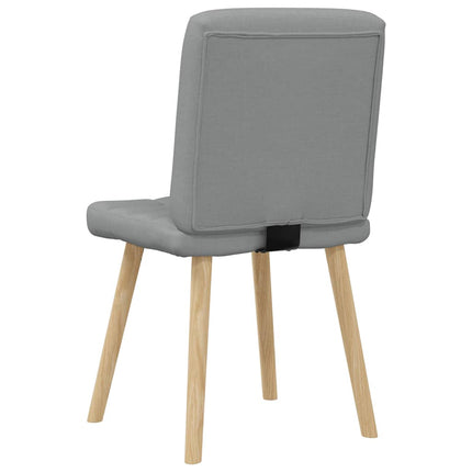 spisebordsstole 2 stk. stof lysegrå