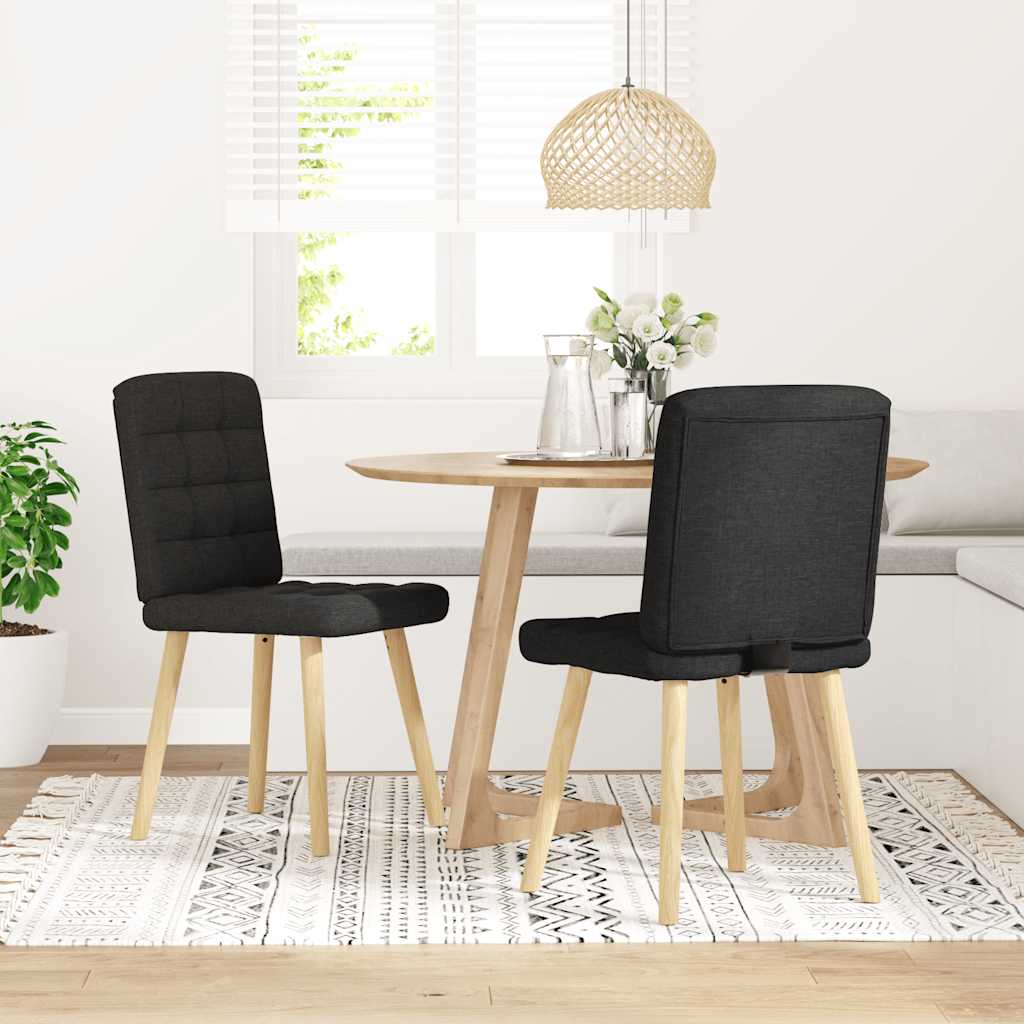 spisebordsstole 2 stk. stof sort