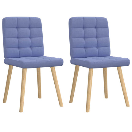 spisebordsstole 2 stk. Jeans blåt stof