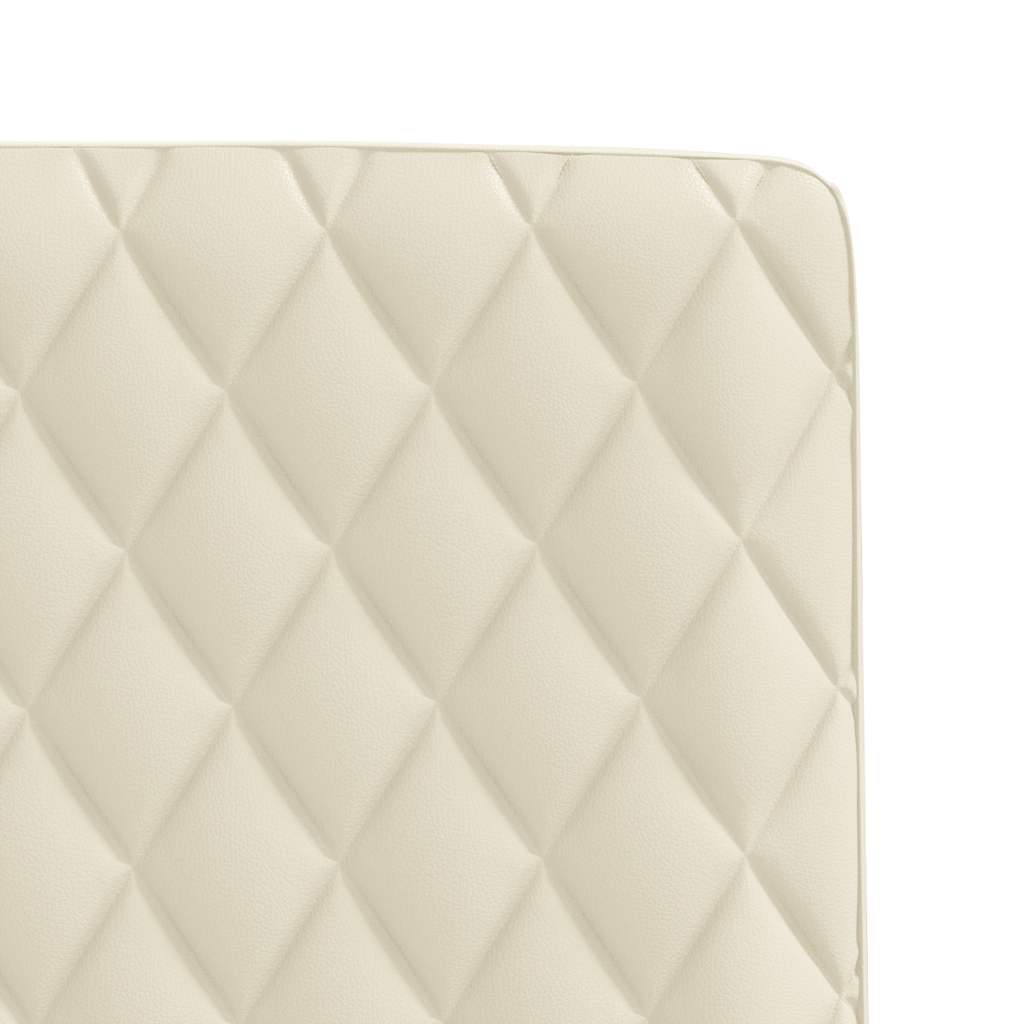 spisebordsstole 2 stk. kunstlæder cremefarvet