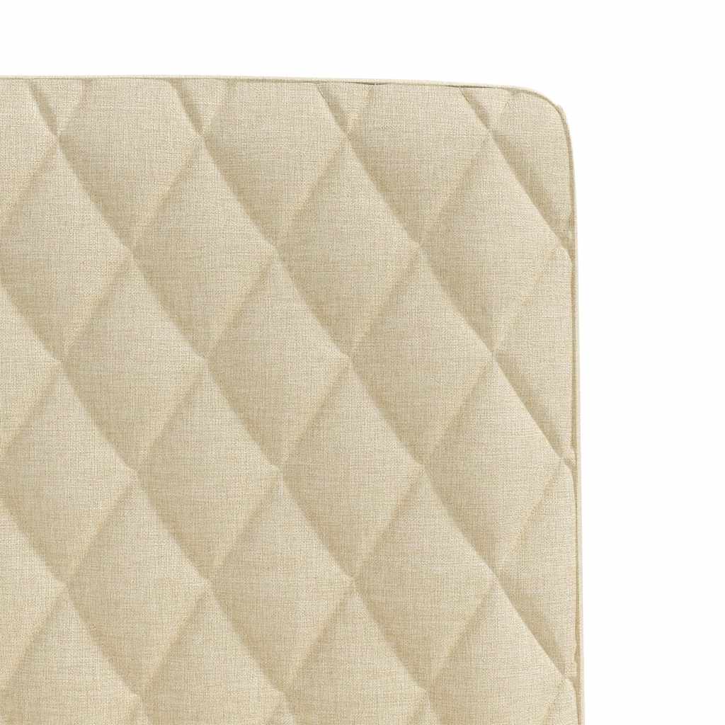 spisebordsstole 2 stk. stof cremefarvet