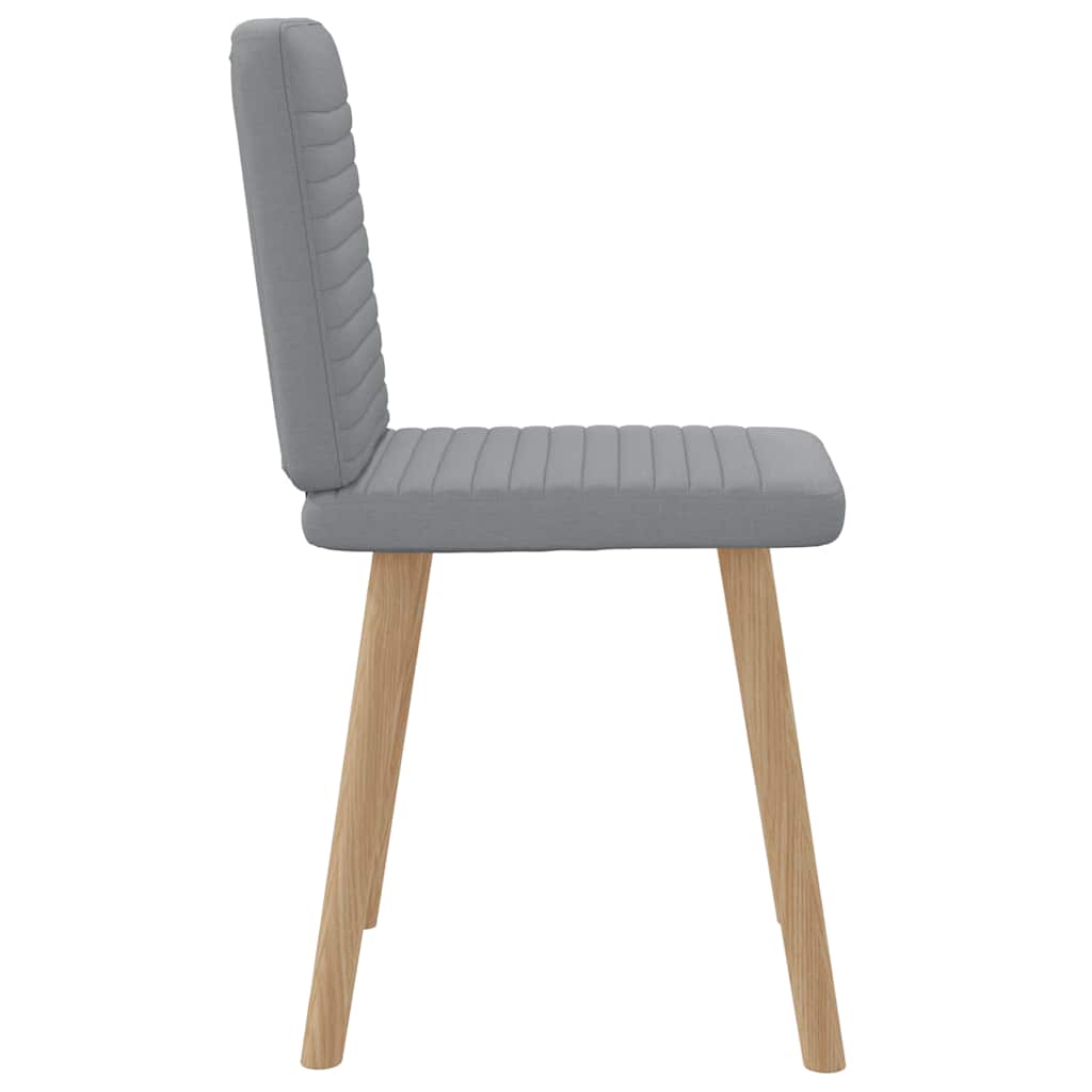 spisebordsstole 2 stk. stof lysegrå