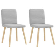 spisebordsstole 2 stk. stof sky grå