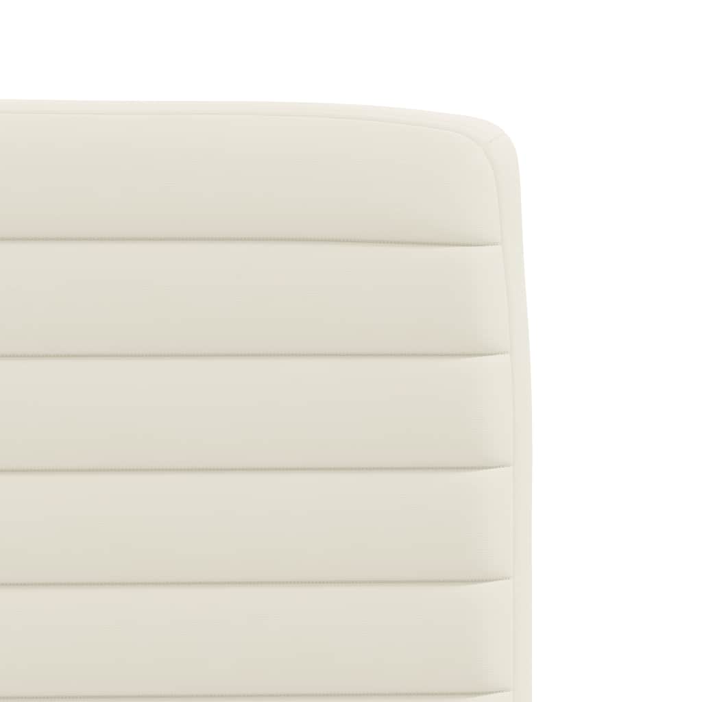 spisebordsstole 2 stk. fløjl cremefarvet