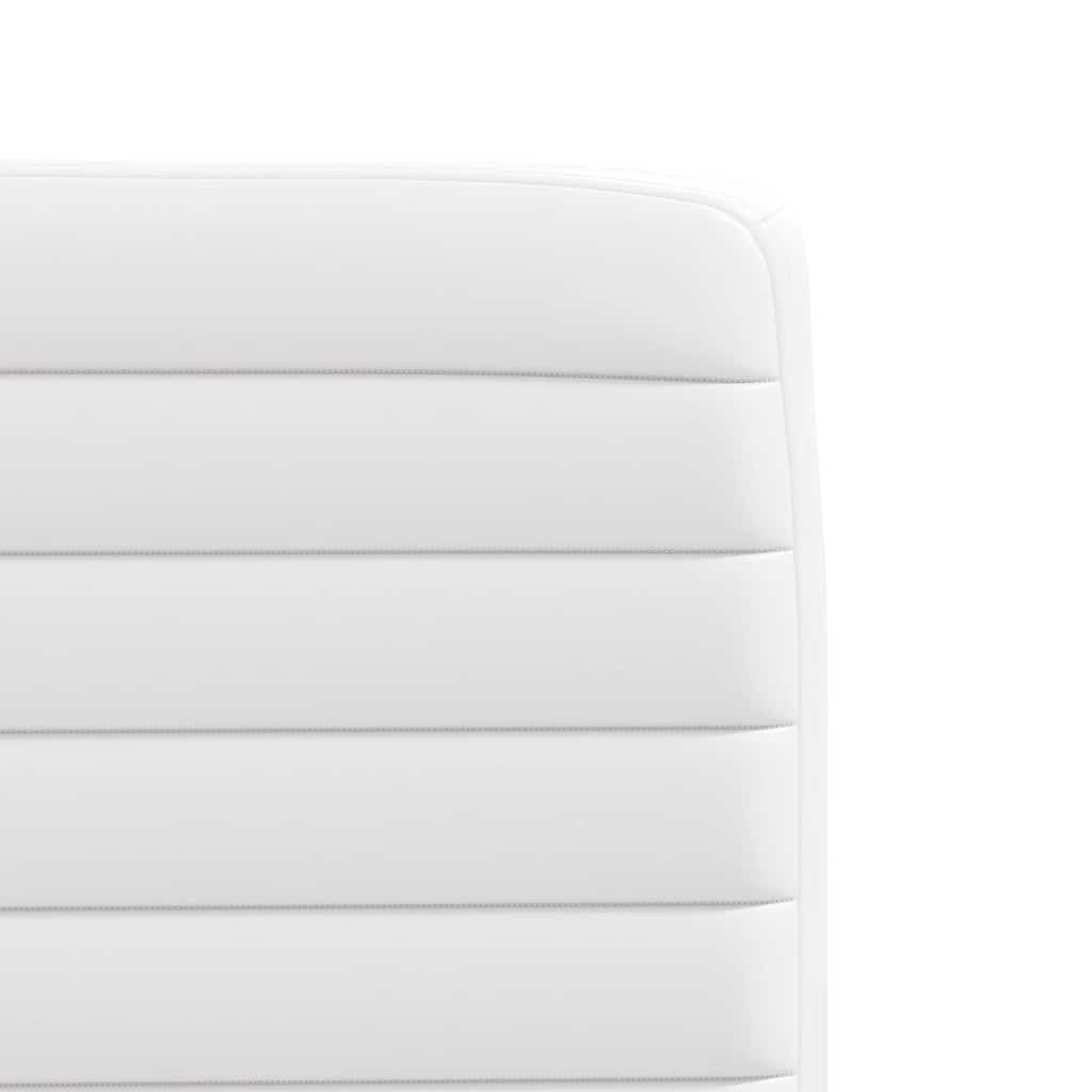 spisebordsstole 2 stk. kunstlæder hvid