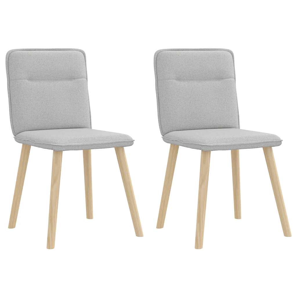 spisebordsstole 2 stk. stof sky grå