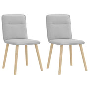 spisebordsstole 2 stk. stof sky grå