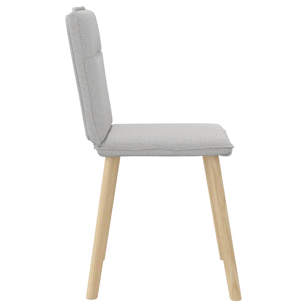 spisebordsstole 2 stk. stof sky grå