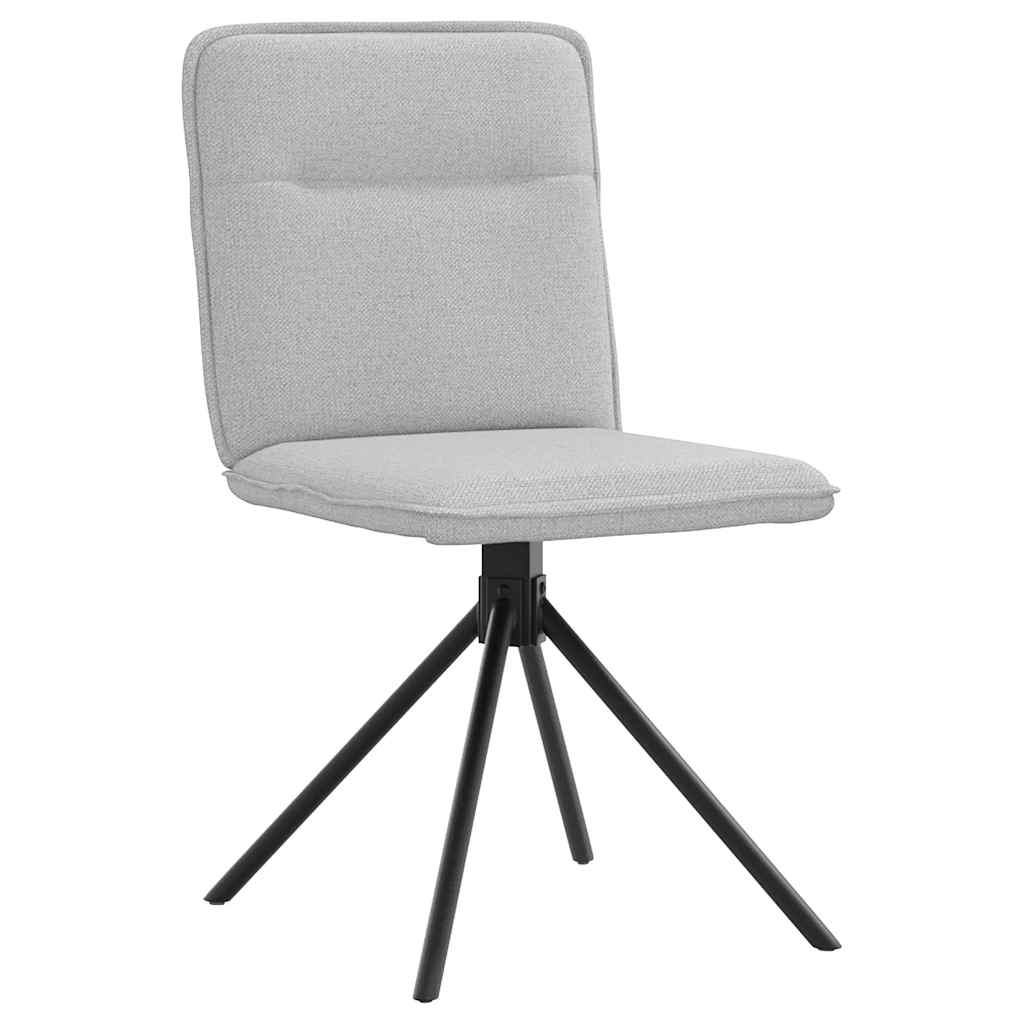spisebordsstole 2 stk. stof sky grå