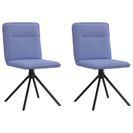 spisebordsstole 2 stk. Jeans blåt stof