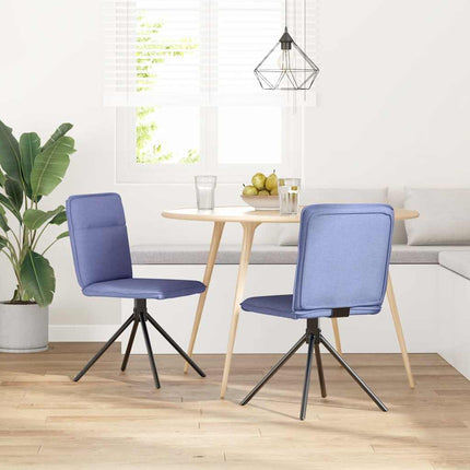 spisebordsstole 2 stk. Jeans blåt stof