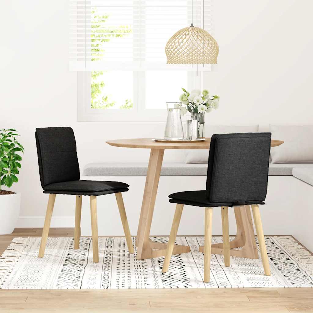 spisebordsstole 2 stk. stof sort