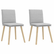 spisebordsstole 2 stk. stof sky grå