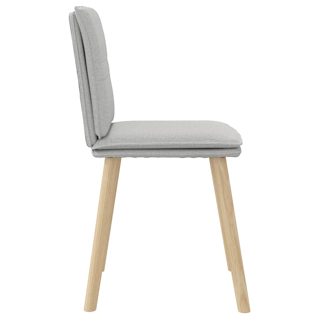 spisebordsstole 2 stk. stof sky grå