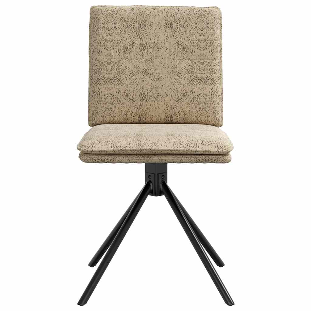 Spisebordsstol lysegråt imiteret ruskindslæder