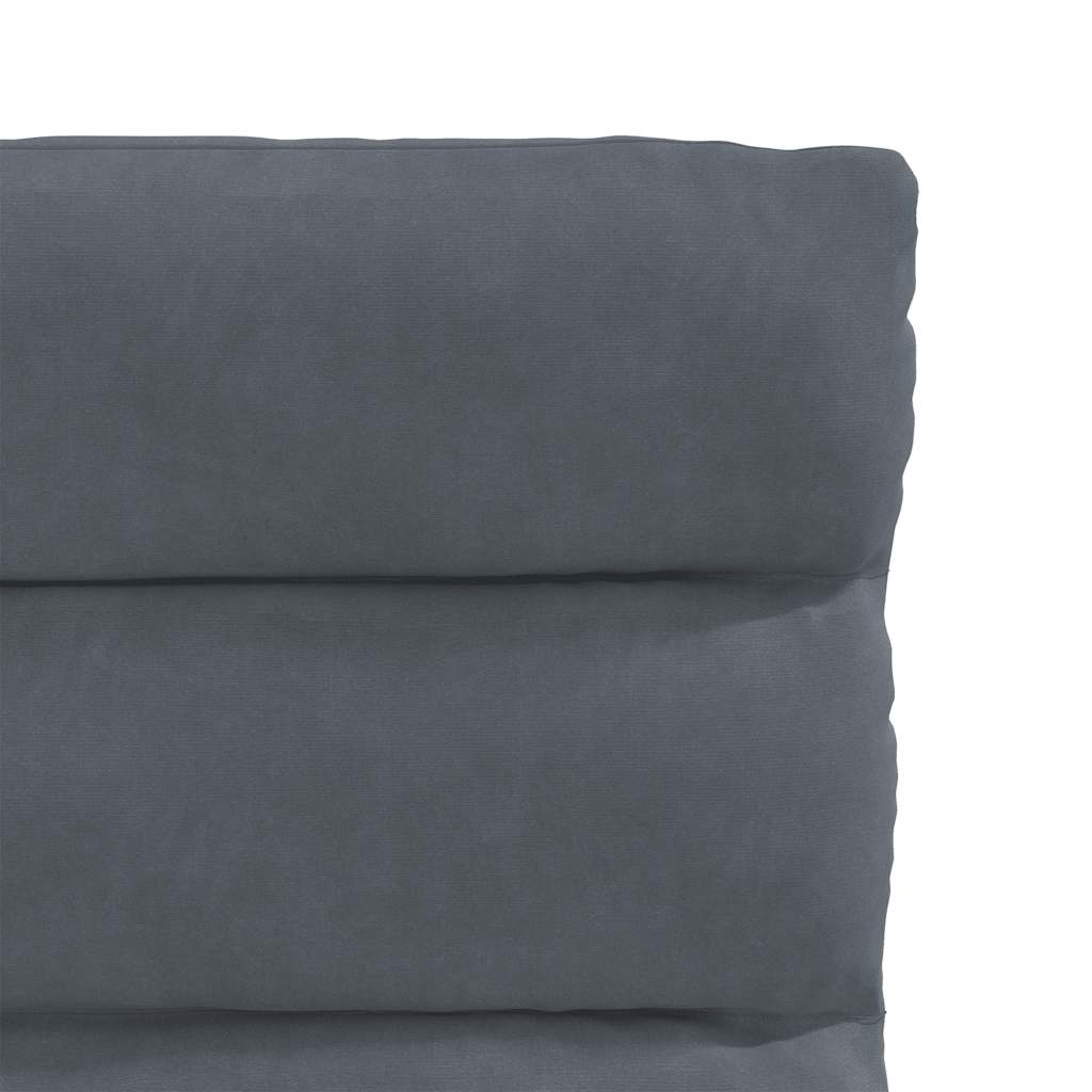 spisebordsstole 2 stk. fløjl mørkegrå