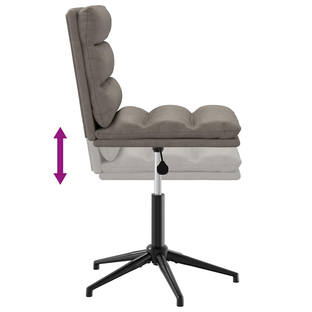 spisebordsstol kunstlæder grå