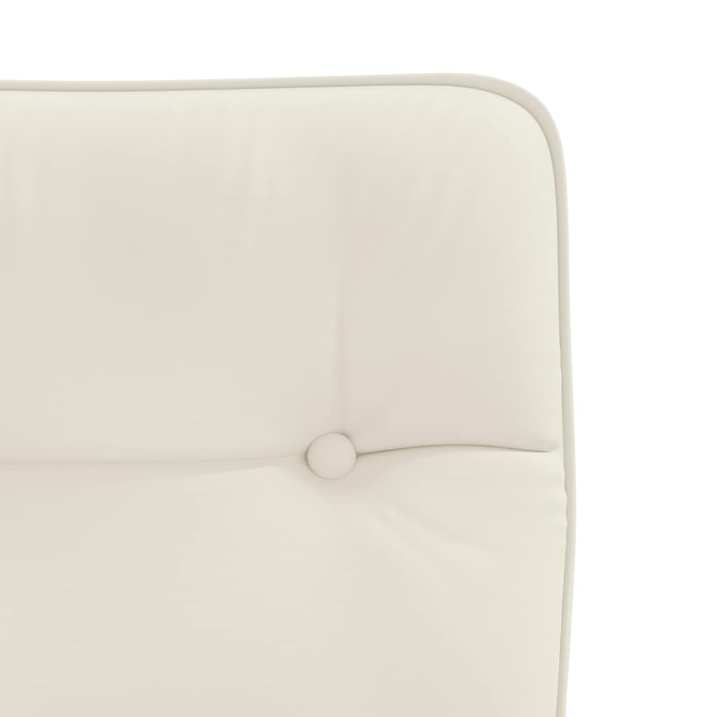 spisebordsstole 2 stk. fløjl cremefarvet