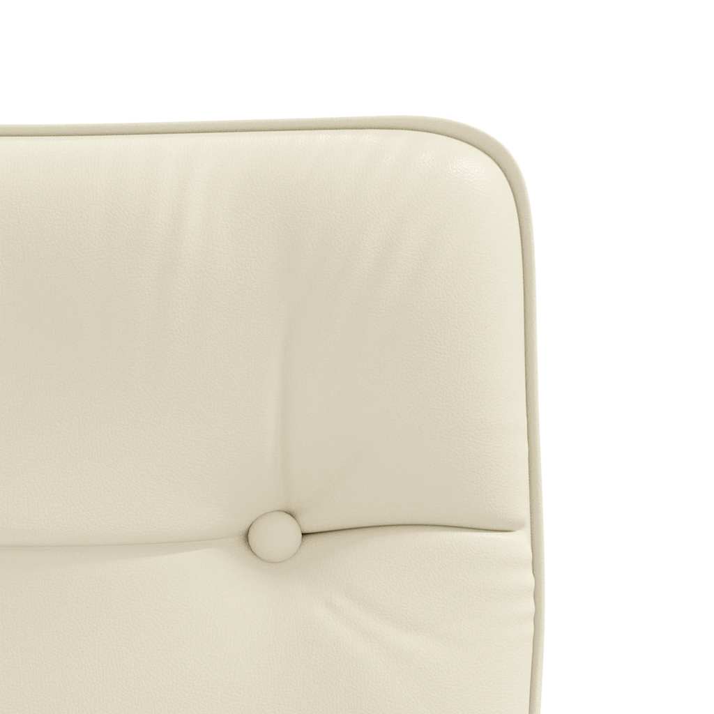 spisebordsstol kunstlæder cremefarvet