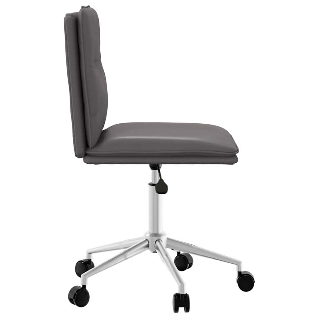 spisebordsstol kunstlæder grå