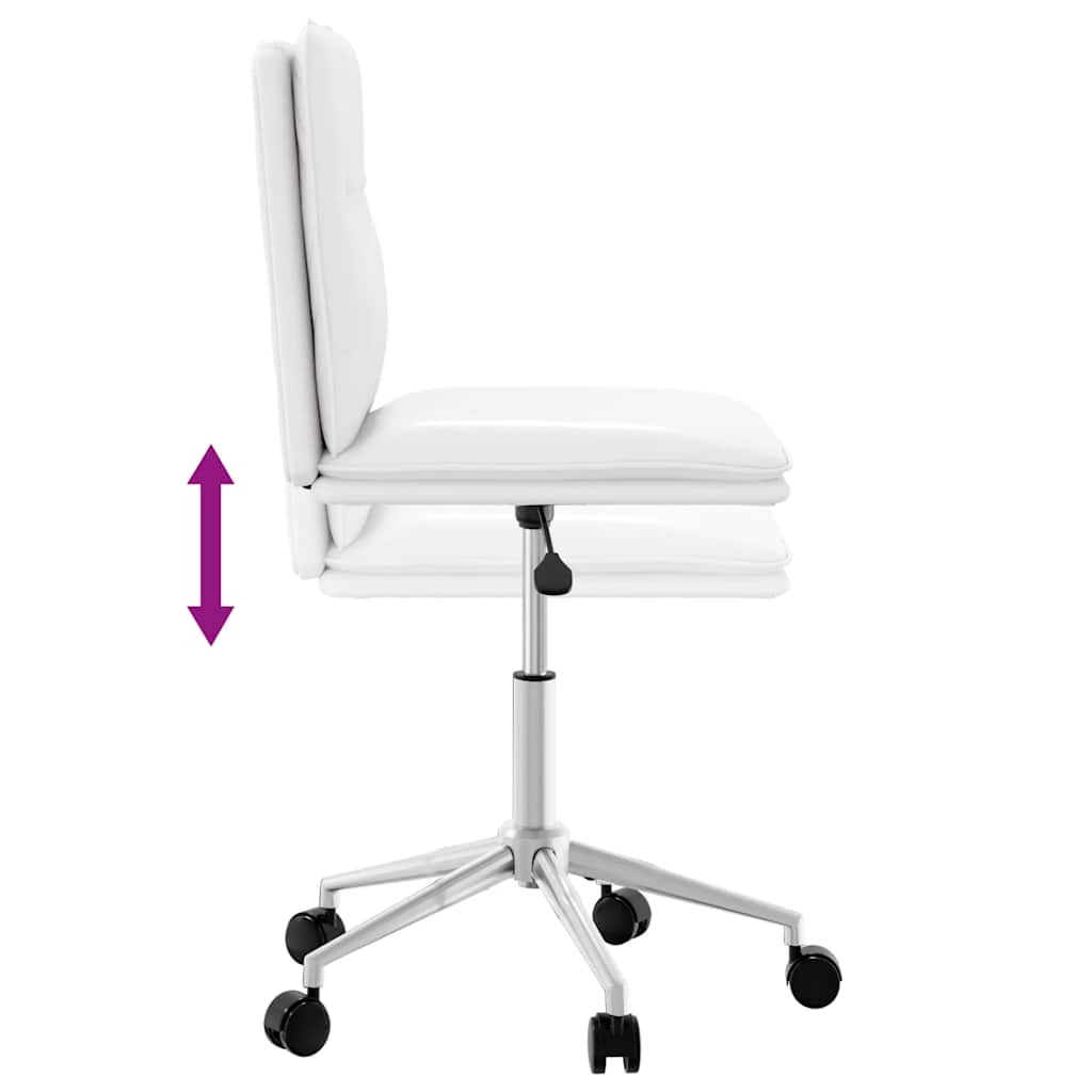 spisebordsstol kunstlæder hvid