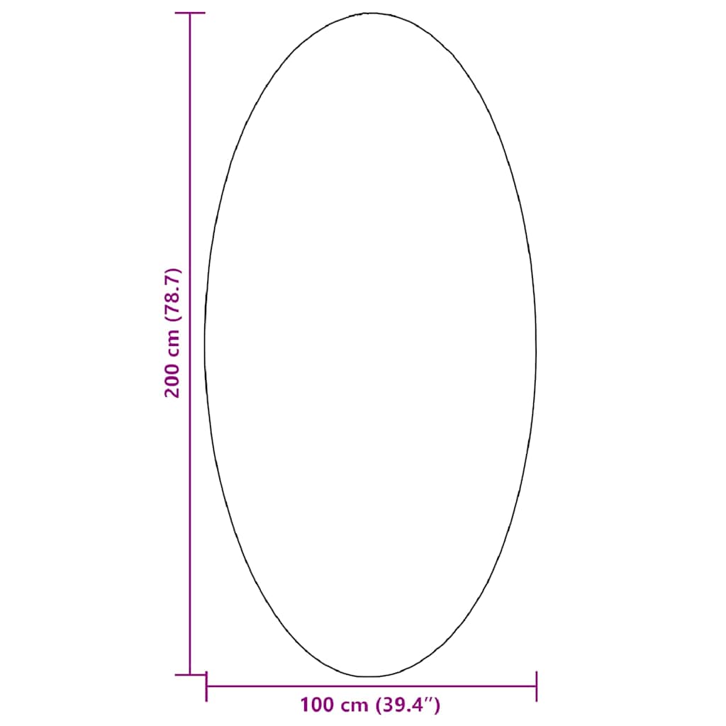 Områdetæpper Oval HUARTE Antracit 100 x 200 cm 100% polyester