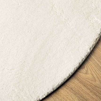 Områdetæpper Oval HUARTE Creme 100 x 200 cm 100% polyester