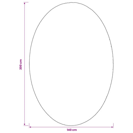 Tæppe HUARTE Sandfarvet 140 x 200 cm 100% polyester